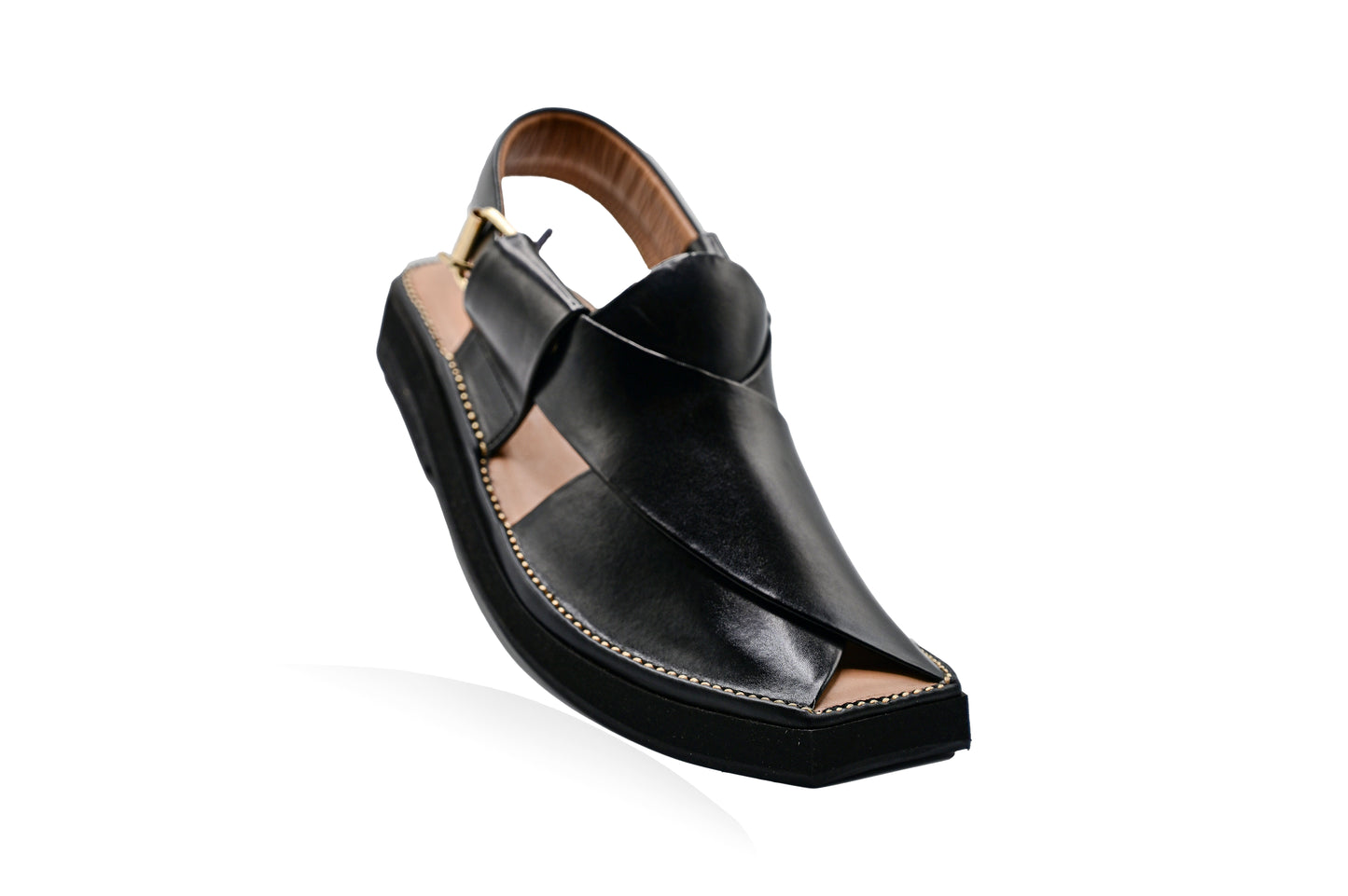 Executive Kaptaan Black Peshawari Chappal