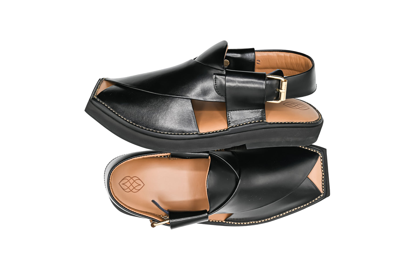Executive Kaptaan Black Peshawari Chappal