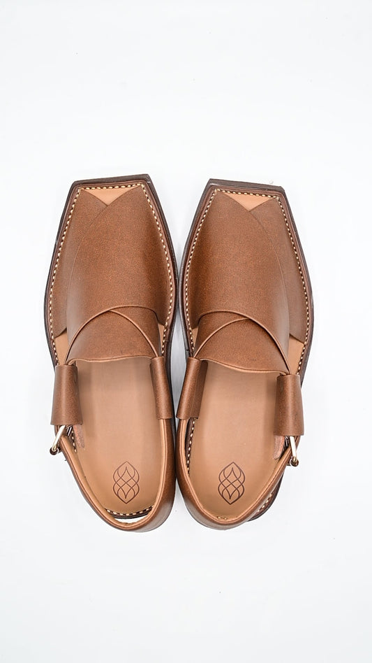 Executive Kaptaan Walnut Peshawari Chappal