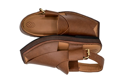 Executive Kaptaan Walnut Peshawari Chappal
