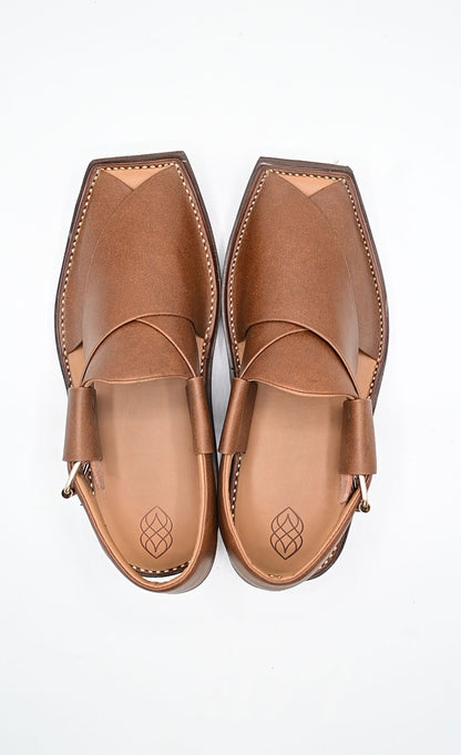 Executive Kaptaan Walnut Peshawari Chappal